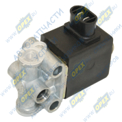 Клапан электромагнитный 24В, L=85; фишка 2 плос. клеммы, КамАЗ, МАЗ